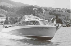 schönes Kabinenboot als Einzelanfertigung ca.1956